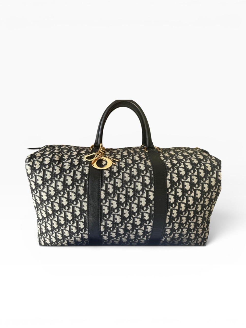 CHRISTIAN DIOR Trotter Boston Weekender Bag Monogram Canvas